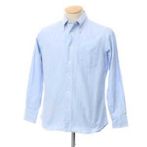 【中古】インディビジュアライズドシャツ INDIVIDUALIZED SHIRTS オックスフォードコットン ボタンダウンシャツ ライトブルー【サイズ15-32】｜ritagliolibro