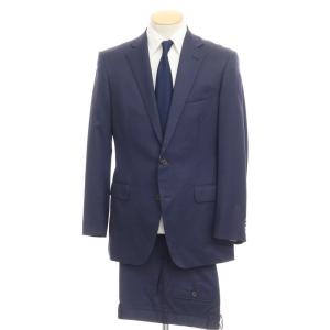 【中古】スーツカンパニー THE SUIT COMPANY SUPER150’S ウール 2B セットアップ スーツ ネイビー【サイズ170cm-6Drop/80】｜ritagliolibro