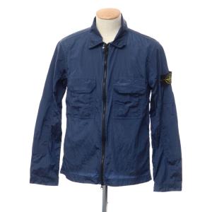 【中古】ストーンアイランド STONE ISLAND ナイロン ジップップ シェルジャケット ネイビー【サイズS】｜ritagliolibro