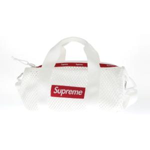 【中古】シュプリーム Supreme 2023年春夏 Mesh Mini Duffle Bag メッシュ ショルダーバッグ ホワイトxレッド【W24.5xH13.5】[BPD]｜ritagliolibro