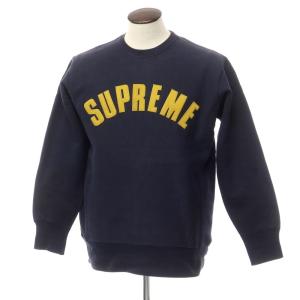 【中古】シュプリーム Supreme Arc Logo Crewneck コットン スウェット ネイビー【サイズL】｜ritagliolibro