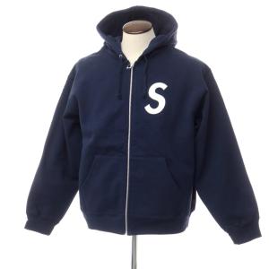 【中古】シュプリーム Supreme 2023年秋冬 S Logo Zip Up Hooded Sweatshirt ジップアップ スウェットパーカー ネイビー【サイズL】｜ritagliolibro