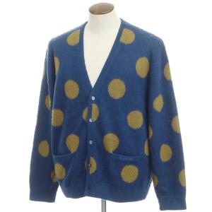 【中古】シュプリーム Supreme 2020年春夏 Brushed Polka Dot Cardigan アクリル カーディガン ネイビーブルー系【サイズXL】｜ritagliolibro