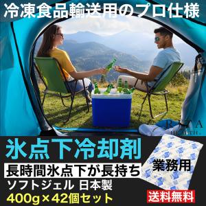 保冷剤 プロ仕様 最強 長持ち 長時間 氷点下 −15℃ 冷却剤 蓄冷材 15x20cm 400g コンパクト ソフト ジェル 冷凍 再利用 アウトドア キャンプ 日本製 42個 業務｜ritahealth