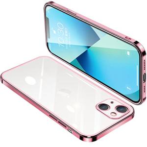 IPhone13 mini ケース クリア アイフォン13mini カバー 透明 スマホケース 全面保護 耐衝撃 軽量 メッキ加工 TPU 薄型 ストラップホール付き 滑り止｜ritsumushop