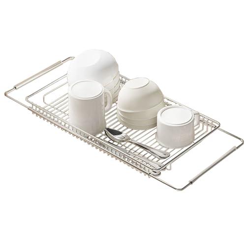 水切りラック 折りたたみ 伸縮 ステンレス 大容量 横置 流れる キッチン キッチン用品 台所収納 ...