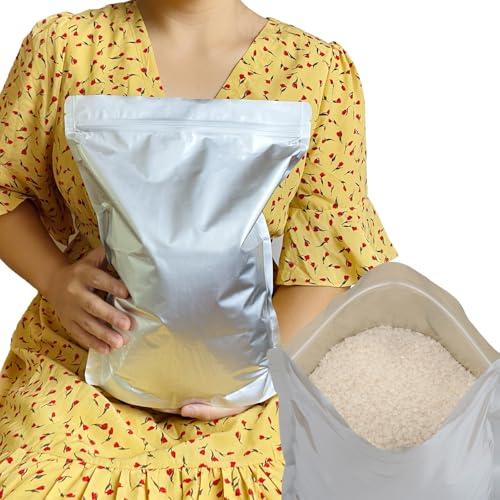 米袋 3kg お米保存袋 お米 保存容器 食品 おこめの袋 3キロ アルミ袋 ジッパー付き 袋 冷蔵...