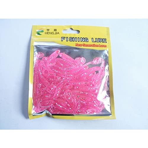 メバリング・根魚に最適  シャッドテール ワーム ピンク 小型 約4 .5cm 50本 セット メバ...