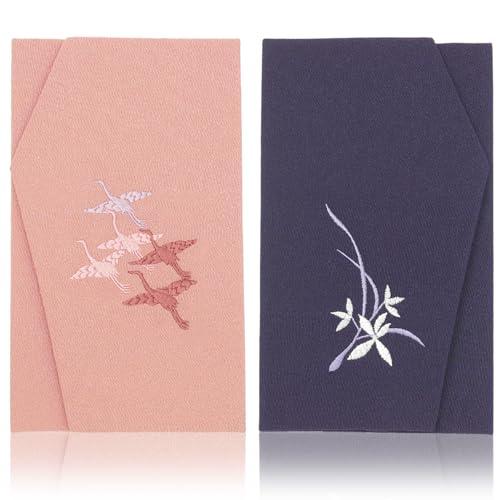 [スタイルふくさ] 袱紗 慶弔セット 結婚式 能登ちりめん 刺繍  慶弔両用 右開左開き用 化粧箱 ...