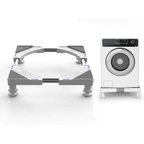 洗濯機 台 DEWEL 冷蔵庫置き台 耐荷重約300kg かさ上げ 高さ調節 伸縮式 幅/奥行44....