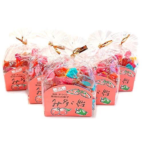 5個セット 飯島商店 みすず飴角袋 復刻いちご入り