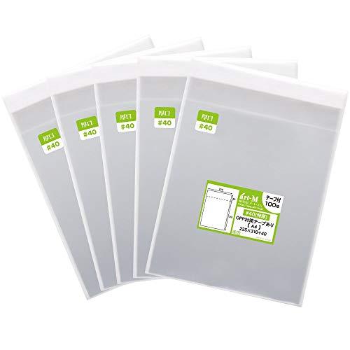 アート・エム  国産 厚口#40  テープ付 A4   A4用紙／DM用   透明OPP袋  透明封...