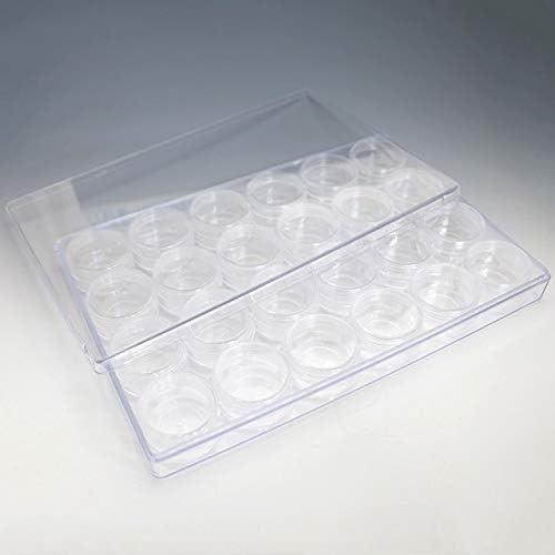 天然石ショップジェムバザール ビーズ収納ケース 小分け丸ケース24個入り キャップ付き