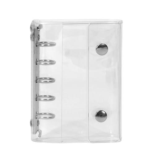 シール帳 透明バインダー 30枚リフィル付き*シール帳 クリア シール手帳 透明 シール台紙*プリク...