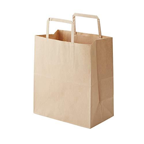 シモジマ(Shimojima) ヘイコー 手提 紙袋 平手紐 H25CB S2 未晒 クラフト 22...