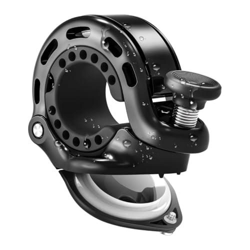 RAVEMEN Q2 自転車 ベル AirTag用 サイクルベル リング型 隠れ式 軽量 大音量 爽...