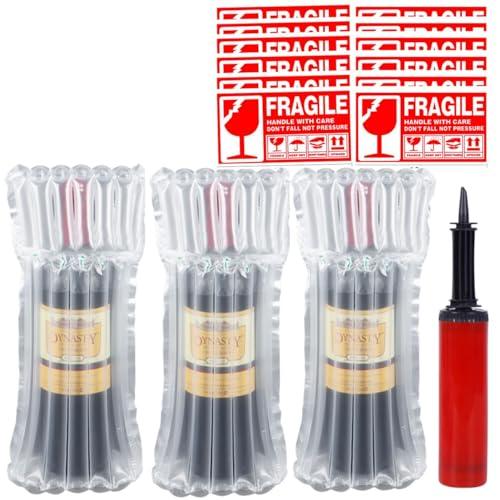 VIVIJOIE ワイン 緩衝材 旅行 瓶 割れ防止 ワイン用緩衝材 セット 梱包 袋 ワイン用エア...