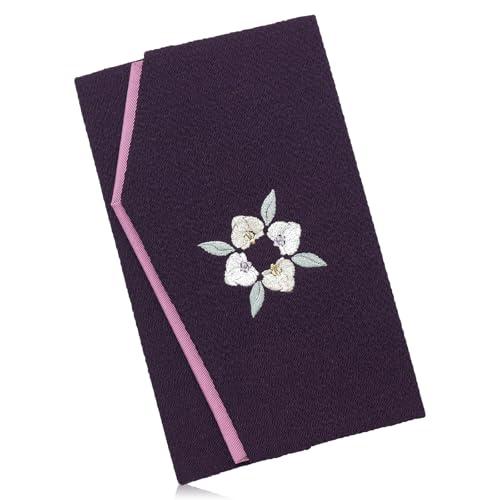 スタイルふくさ 袱紗 ふくさ 胡蝶蘭 京都 二越ちりめん 慶弔両用 刺繍 切り替え レーヨン生地 日...