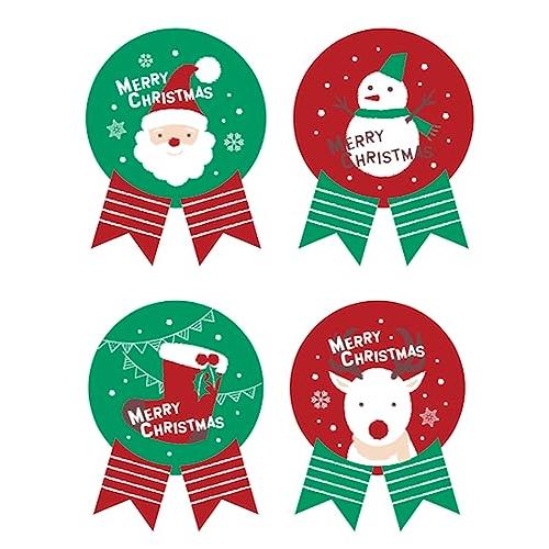 Ｃｒｅｖｅ Ｃｅｌｌ クリスマス ギフトシール ギフトステッカー ラッピングラベル リボン型 光沢 ...