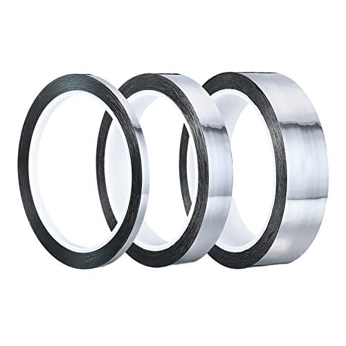 PATIKIL 5mm 15mm 25mm 幅 長さ50m プリズムテープ ホログラフィック反射 接...