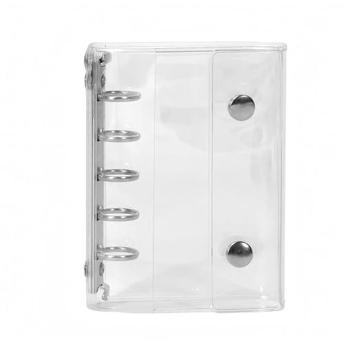 シール帳 透明 バインダー クリア シール手帳 透明シール帳 バインダー 4色選べる カード収納 3...