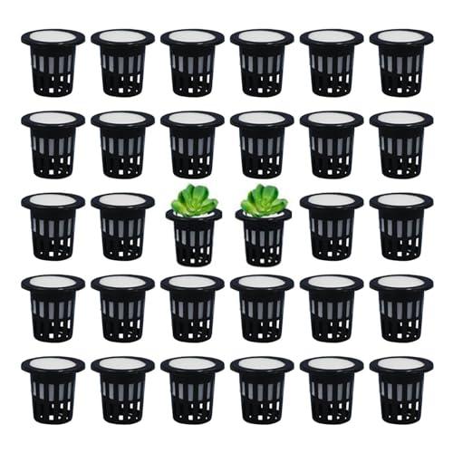 水耕栽培鉢 園芸 庭園 有機栽培 水培養 盆 定植育苗かご スポンジ付き 30個セット