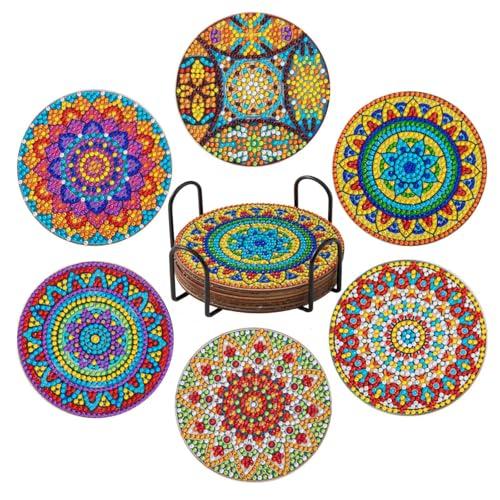 mamota ダイヤモンドアートコースター 手作り キット DIY イベント 体験 初心者 子供 大...