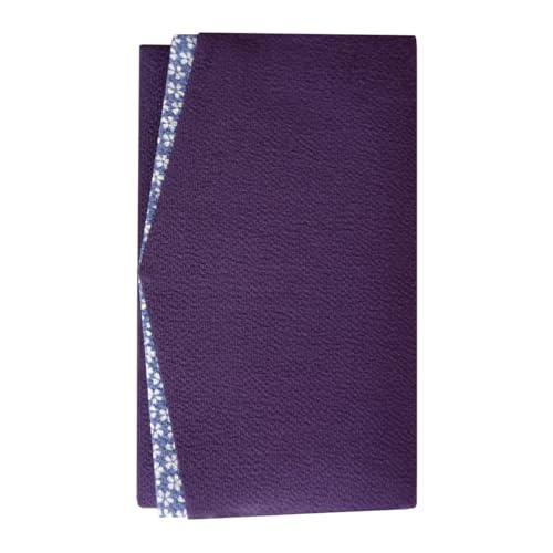 金封ふくさ ちりめん 紫 桜小紋 化粧箱入 袱紗 慶弔両用 慶事用 弔事用