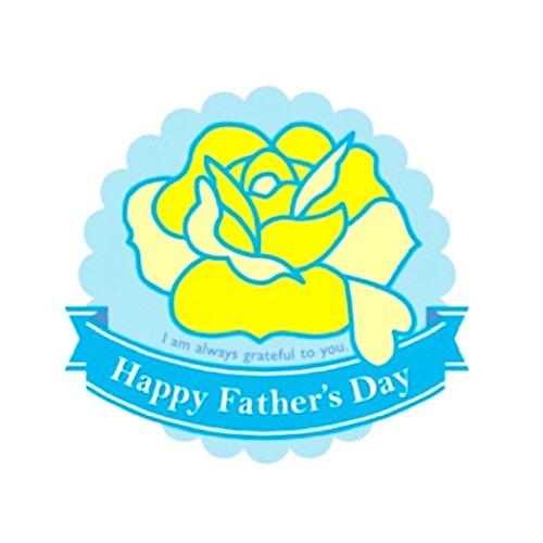 Ｃｒｅｖｅ Ｃｅｌｌ 父の日 fathers day ギフトシール フラワーデザイン 花型 業務用 ...