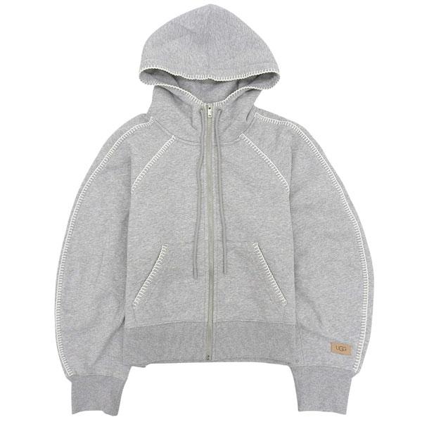アグ パーカー フーディ レディース S コットン混 グレー W CLASSIC FULL ZIP ...