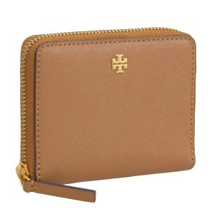 トリーバーチ 財布 レディース 二つ折り 折財布 アウトレット レザー ブラウン 136098-909 TORY BURCH ショッパー付き｜riverall-men