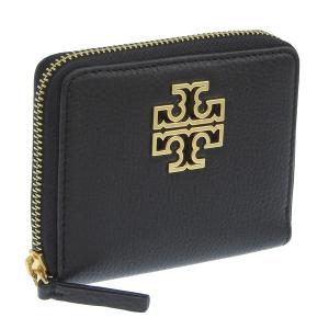 トリーバーチ 財布 レディース 二つ折り財布 アウトレット レザー ブラック BRITTEN MEDIUM WALLET 141003-001 TORY BURCH ショッパー付き｜riverall-men