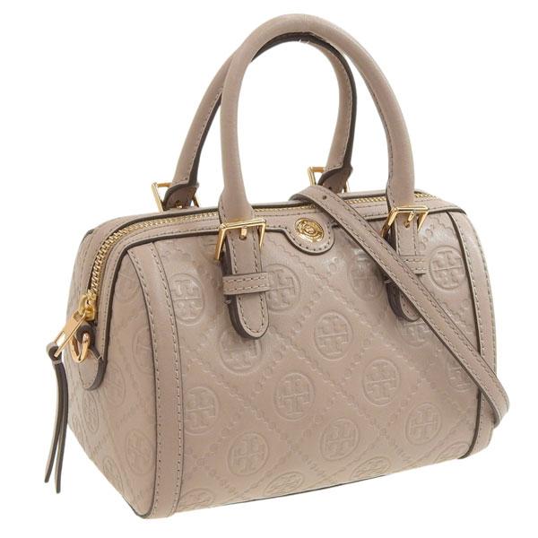 Tory Burch Tory Burch MONOGRAM LEATHER PETTIE BARREL ショルダーバッグ