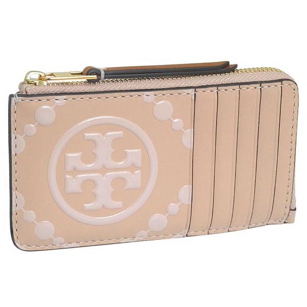 Tory Burch Tory Burch MONOGRAM CONTRAST EMBOSSED ZIP カードケース