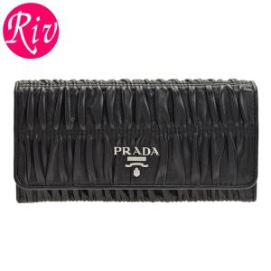 プラダ PRADA 長財布 二つ折り パスケース付き 1mh132napgau-nero アウトレット｜riverall-men