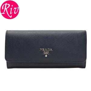 プラダ PRADA 財布 長財布 二つ折り パスケース付き レザー 1mh132safcol-baas｜riverall-men