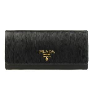 プラダ PRADA 財布 長財布 二つ折り パスケース付 アウトレット 1mh132｜riverall-men