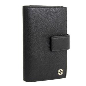 グッチ GUCCI 財布 折財布 二つ折り 財布 レザー ブラック メンズ 449344ca00g｜riverall-men