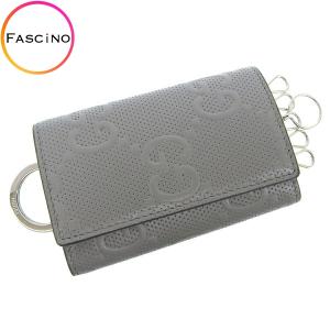 人気商品！】 GUCCI キーケース ブラック×ネイビー キーケース