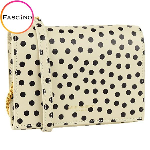 サンローラン パリ SAINT LAURENT PARIS ショルダーウォレット ミニ チェーン ド...