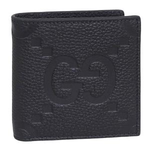 グッチ 財布 メンズ 2つ折り 折財布 コンパクト アウトレット レザー ブラック 816956AABY01000 GUCCI