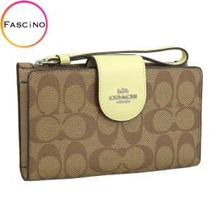 COACH 長財布 /二つ折り財布　2点セット COACH コーチ 財布 二つ折り財布 シグネチャー テキストタイル ジャ