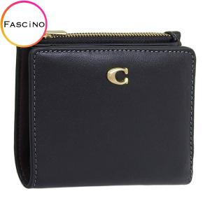 コーチ 財布 レディース 二つ折り財布 アウトレット レザー ブラック LEATHER BIFOLD WALLET C8435B4BK COACH｜riverall-men