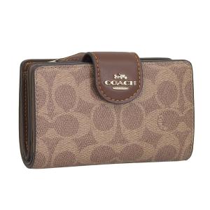 COACH コーチ 財布 長財布 FCW786 CW786 タン×ピンクペタル