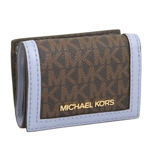 マイケルコース 財布 レディース 三つ折り財布 アウトレット ペールブルー XS TRIFOLD ZA WALLET D35F3GTVD0V-PALBLU MICHAEL KORS｜riverall-men