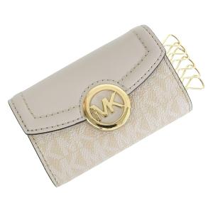 マイケルコース キーケース 6連 レディース アウトレット 鍵入れ ベージュ 35S0GFTP5B-LIGSAN MICHAEL KORS｜riverall-men