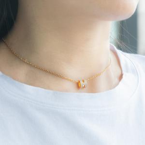 HERMES（エルメス） ネックレス ペンダント ミニ ポップH マロン