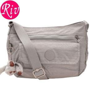 キプリング KIPLING ショルダーバッグ 斜めがけ ライトグレー GREY ナイロン k12482-09a｜riverall-men