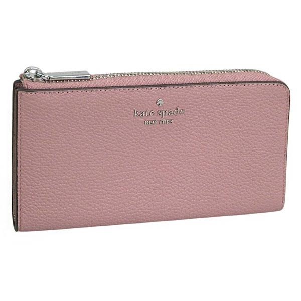 ケイトスペード 財布 レディース 長財布 アウトレット レザー ピンク wallets lrg sl...
