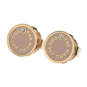 マークジェイコブス MARC JACOBS THE MEDALLION STUDS ピアス ピーチ ローズゴールド レディース m0017169｜riverall-men